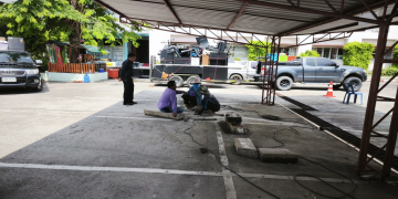 ปรับปรุงซ่อมแซมโรงจอดรถ